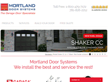Tablet Screenshot of mortlanddoor.com